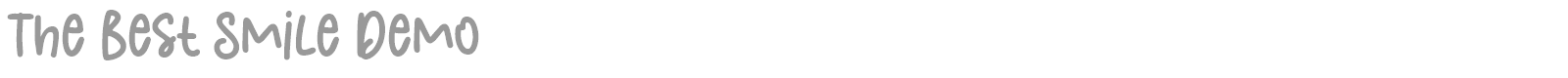 The Best Smile font preview